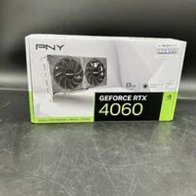 中古 PNY GeForce RTX 4060 8GB VERTO ダブルファン VCG40608DFXPB1（RTX4060 8GB） 3480038812 状態： Bランク