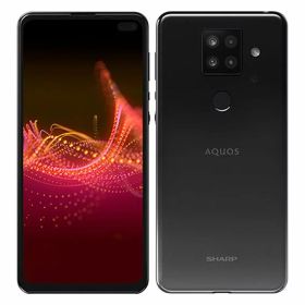 【中古】【安心保証】 AQUOS sense4 plus SH-M16[128GB] SIMフリー ブラック イオンモバイル版