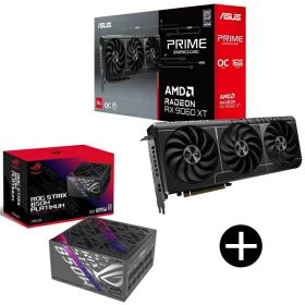 ASUS PRIME-RX9060XT-O16G PRIME グラフィックボード + ROG-STRIX-850P-GAMING 電源ユニット セット