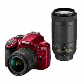 【中古】【1年保証】【美品】Nikon D3400 ダブルズームキット レッド