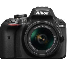 【中古】 Nikon デジタル一眼レフカメラ D3400 AF-P 18-55 VR レンズキット ブラック D3400LKBK 当店保証30日間 人気 ミラーレス 一眼レフ 交換レンズ カメラ