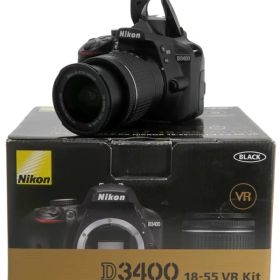 【Nikon】ニコン『D3400 18-55 VR レンズキット / ブラック』2016年9月発売 デジタル一眼レフカメラ 1週間保証【中古】