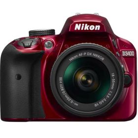 【中古】 Nikon デジタル一眼レフカメラ D3400 AF-P 18-55 VR レンズキット レッド D3400LKRD 当店保証30日間 人気 ミラーレス 一眼レフ 交換レンズ カメラ