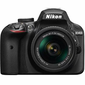 Nikon デジタル一眼レフカメラ D3400 AF-P 18-55 VR レンズキット ブラック D3400LKBK