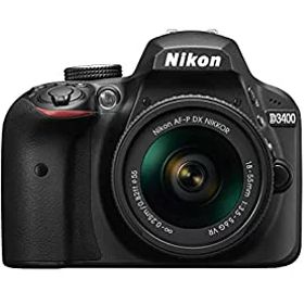 【中古】「ほぼ新品」Nikon デジタル一眼レフカメラ D3400 AF-P 18-55 VR レンズキット ブラック D3400LKBK