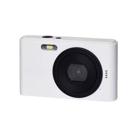 KEIYO コンパクトデジカメ ツートンカラーがかわいい 初めてのデジカメから日常のおてごろ使いに ホワイト×ブラック NT-DC001-WBK[21]