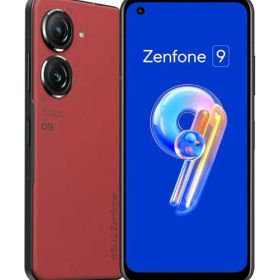 【中古】【安心保証】 Zenfone 9 ZF9-RD8S128[128GB] SIMフリー サンセットレッド