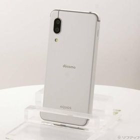 〔中古〕SHARP(シャープ) AQUOS sense3 64GB シルバーホワイト SH-02M docomoロック解除SIMフリー〔269-ud〕