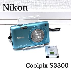 Nikon ニコン COOLPIX S3300 ブルー デジカメ コンデジ