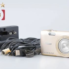 【中古】Nikon ニコン COOLPIX S3300 スイートゴールド コンパクトデジタルカメラ