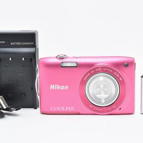 ニコン Nikon COOLPIX S3300 ストロベリーピンク クールピクス コンパクトデジタルカメラ [極美品] #2795160A