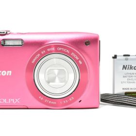★極上品★ ニコン NIKON COOLPIX S3300 ストロベリーピンク #4565W0321
