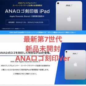 ANA刻印 最新iPad mini 128GB 新品未開封 スペースグレイ