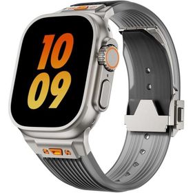 Apple watch バンド Ultra 3 2 1 対応 49mm Series 10 8 7 6 5(Clear Black)