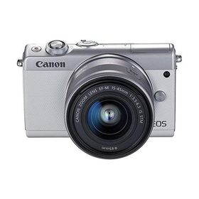 Canon ミラーレス一眼カメラ EOS M100 EF-M15-45 IS STM レンズキット(ホワイト) EOSM100WH1545ISSTMLK