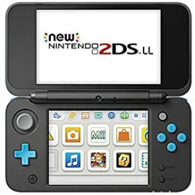 【中古】Newニンテンドー2DS LL 【ブラック×ターコイズ】