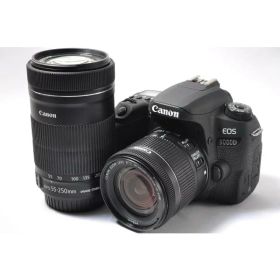 【中古】【1ヶ月保証】 デジタル一眼 CANON キヤノン EOS 9000D 標準＆望遠ダブルズームキット SDカード付き