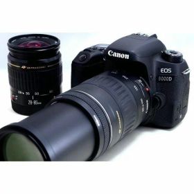 【中古】 キヤノン Canon EOS 9000D 標準&超望遠ダブルズームセット 美品 当店保証30日間 人気 ミラーレス 一眼レフ 交換レンズ カメラ