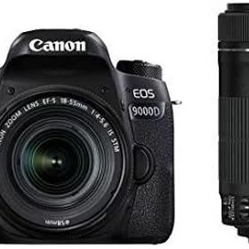 【中古】 Canon デジタル一眼レフカメラ EOS 9000D ダブルズームキット EF-S18-55mm/EF-S55-250mm 付属 EOS9000D-WKIT 当店保証30日間 人気 ミラーレス 一眼レフ 交換レンズ カメラ