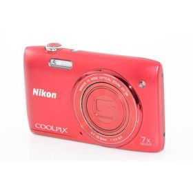 【中古】【外観特上級】Nikon デジタルカメラ COOLPIX S3500 光学7倍ズーム 有効画素数 2005万画素 ラズベリーレッド S3500RD