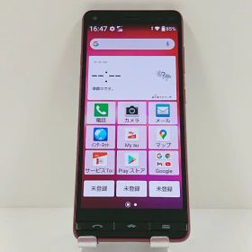 BASIO4 KYV47 au ワインレッド 送料無料 本体 c18003 【中古】