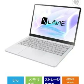 ノートパソコン 新品 NEC LAVIE SOL S1355/JAS PC-S1355JAS 13.3インチ Core i5 1335U SSD256GB メモリ16GB Windows 11 Office 2024搭載 顔認証 タッチパネル Webカメラ 日本語キーボード プラチナシルバー