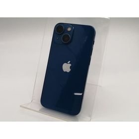 【中古】【赤ロム保証あり】Apple au 【SIMフリー】 iPhone 13 mini 128GB ブルー MLJH3J/A【大阪本店】保証期間１ヶ月【ランクC】