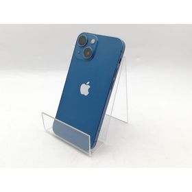 【中古】Apple docomo 【SIMフリー】 iPhone 13 mini 128GB ブルー MLJH3J/A【千葉】保証期間１ヶ月【ランクC】