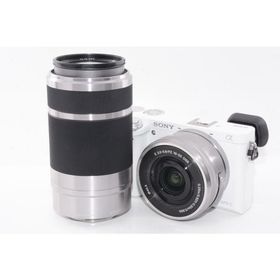 【中古】【外観並級】SONY α6000 ダブルズームレンズキット ホワイト