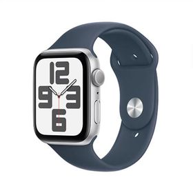 Apple Watch SE2 第2世代 40mm シルバー ベルトブルー GPSモデル ラッピング可 運動記録 健康管理 着信通知 歩数計 睡眠 スマートウォッチ ポイント利用