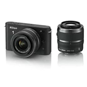 【中古】 Nikon ニコン ミラーレス一眼カメラ Nikon ニコン 1 (ワン) J1 (ジェイワン) ダブルズームキット ブラックN1 J1WZ BK