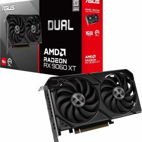 Asus Radeon RX 9060 XT Dual 16GB GDDR6 PCI-Express グラフィックスカード。