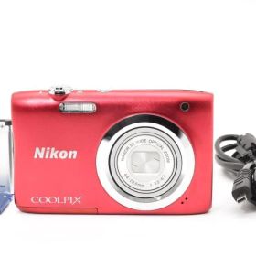 【美品・返品保証】 ニコン Nikon COOLPIX A100 レッド