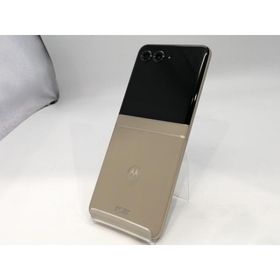 【中古】MOTOROLA SoftBank 【SIMフリー】 motorola razr 50s サンドクリーム 8GB 256GB A403MO【浜松駅前】保証期間１ヶ月【ランクA】