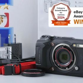 【中古】OLYMPUS オリンパス TOUGH TG-6 ブラック コンパクトデジタルカメラ シャッター回数僅少 元箱付き