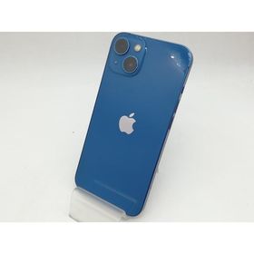 【中古】Apple 国内版 【SIMフリー】 iPhone 13 256GB ブルー MLNM3J/A【秋葉本店】保証期間１ヶ月【ランクC】