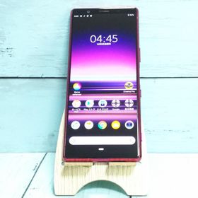 au Xperia5 SOV41 レッド 本体 白ロム SIMロック解除済み SIMフリー 649644