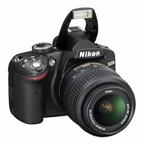 【中古】Nikon デジタル一眼レフカメラ D3200 レンズキット AF-S DX NIKKOR 18-55mm f/3.5-5.6G VR付属 ブラック D3200LKBK