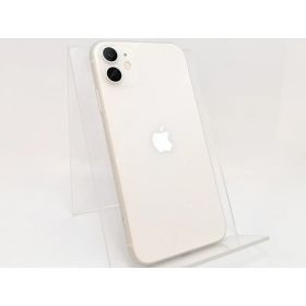 【中古】Apple au 【SIMロック解除済み】 iPhone 11 64GB ホワイト MWLU2J/A【津田沼】保証期間1ヶ月【ランクC】