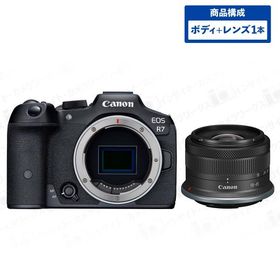 キャノン EOS R7 ボディ ブラック + 標準ズームレンズセット RF-S18-45mm F4.5-6.3 IS STM ブラック イオス ミラーレス一眼カメラ Canon