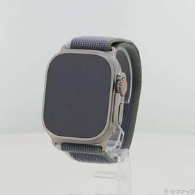 〔中古〕Apple(アップル) Apple Watch Ultra 2 GPS + Cellular 49mm チタニウムケース グリーン／グレイトレイルループ〔295-ud〕