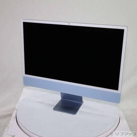 〔中古〕Apple(アップル) iMac 24-inch Mid-2021 MGPL3J／A Apple M1 8コアCPU_8コアGPU 8GB SSD512GB ブルー 〔15.7 Sequoia〕〔262-ud〕