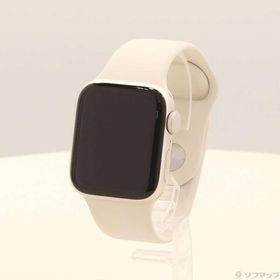 〔中古〕Apple(アップル) Apple Watch SE 第2世代 GPS 40mm スターライトアルミニウムケース スターライトスポーツバンド〔377-ud〕