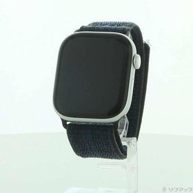 〔中古〕Apple(アップル) Apple Watch Series 10 GPS 46mm シルバーアルミニウムケース (PRODUCT)REDソロループ〔251-ud〕