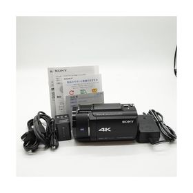 SONY(ソニー) 4K ビデオカメラ Handycam FDR-AX45A(2022年モデル) ブラック 内蔵メモリー64GB 光学ズーム20倍 空間光学手ブレ補正 FDR-AX45A B