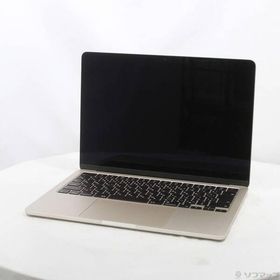 〔中古〕Apple(アップル) MacBook Air 13.6-inch Early-2024 MXCU3J／A Apple M3 8コアCPU_10コアGPU 16GB SSD512GB スターライト 〔14.7 Sonoma〕〔305-ud〕