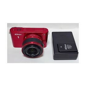 Nikon ミラーレス一眼カメラ Nikon 1 (ニコンワン) J1 (ジェイワン) 標準ズームレンズキット レッドN1 J1HLK RD