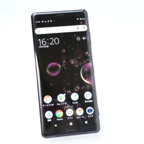 【液晶美品＊電池良好】SIMフリー au Xperia XZ3 SOV39 ボルドーレッド