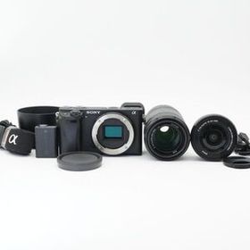 美品 動作確認済 SONY ソニー α6400 ダブルズームキット E 55-210mm F4.5-6.3 E PZ 16-5mm F3.5-5.6 OSS ミラーレス一眼 #B2928