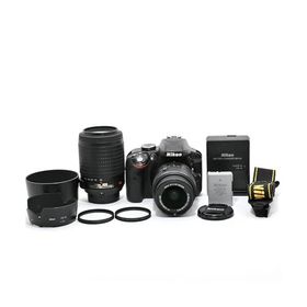 Nikon デジタル一眼レフカメラ D3300 ダブルズームキット ブラック D3300WZBK